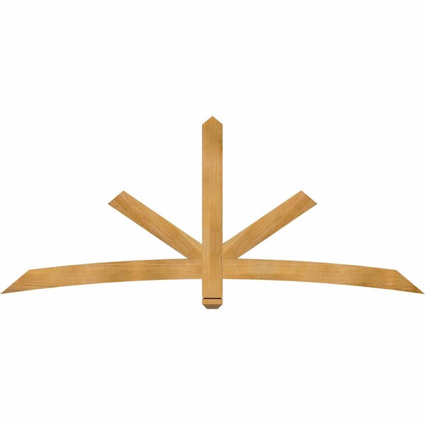 Ekena Millwork Alberta Rough Sawn Timber Gable Bracket, Western Red Cedar, 84"W x 35"H x 2"D x 4"F, 10/12 Pitch GBW084X35X0204ALB00RWR - main